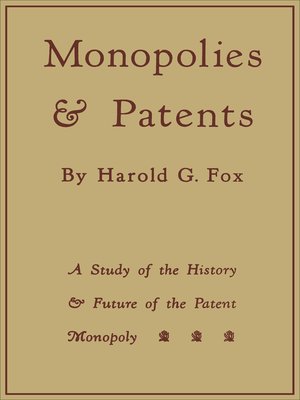cover image of Monopolies and Patents